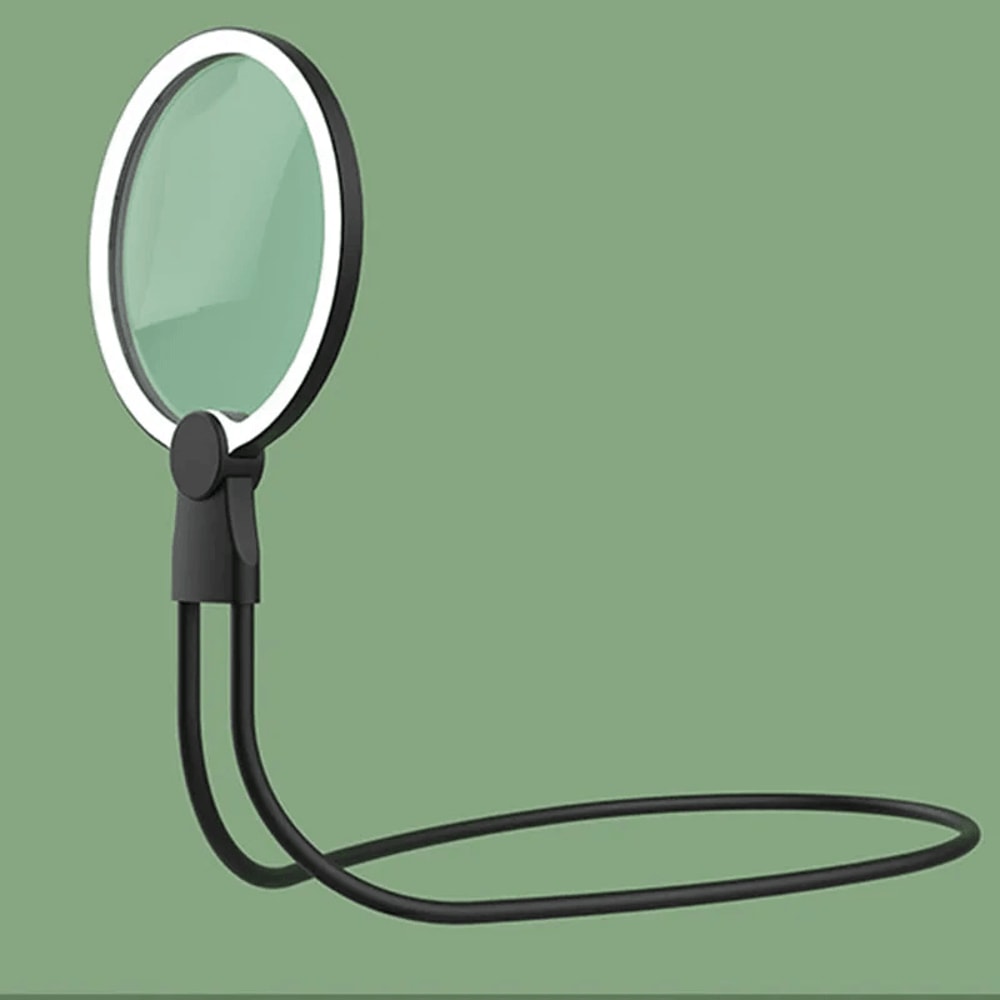 LED Neck Wear Magnifier With Rechargeable Desktop Stand 4