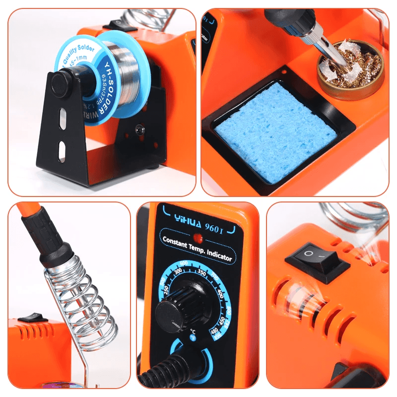Digital Soldering Iron Kit With LED Display And Helping Hands 4