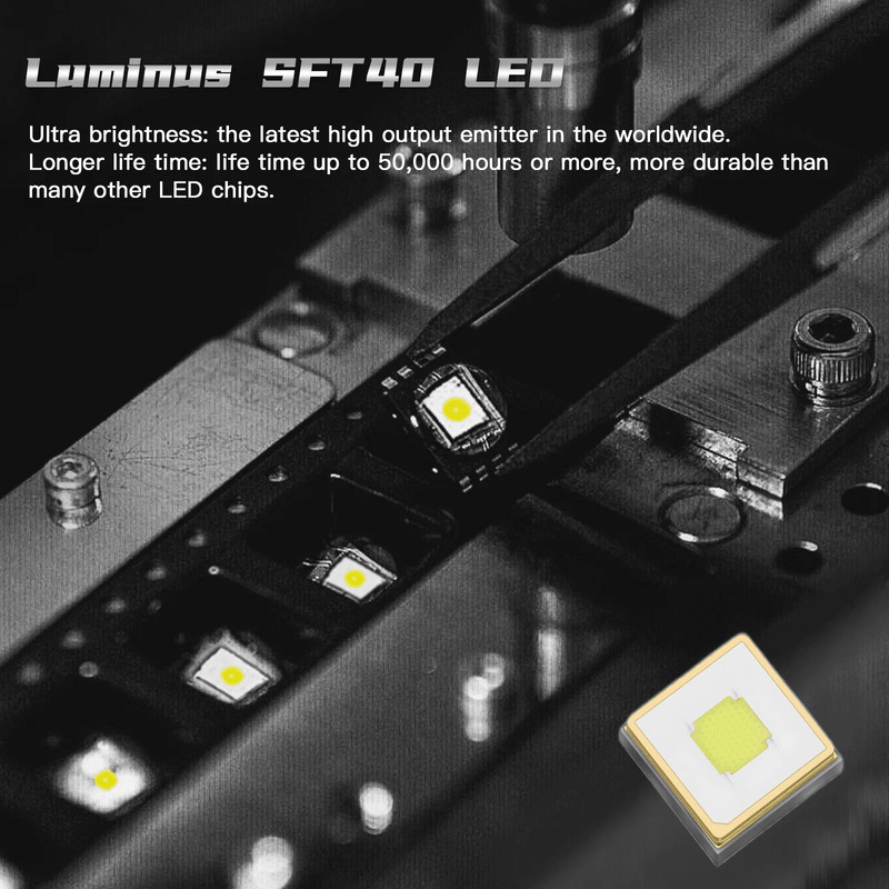 Rechargeable Tactical Flashlight With USBC And 2200 Lumens Beam 4