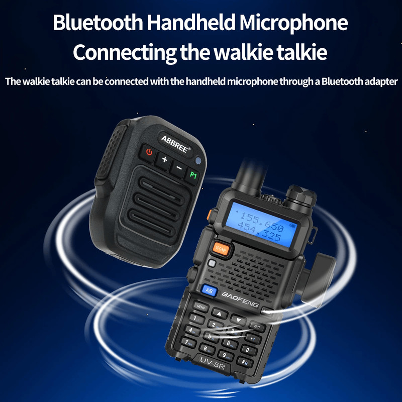 Wireless Bluetooth Walkie Talkie Speaker Mic  Handheld High Power TypeC Microphone 3