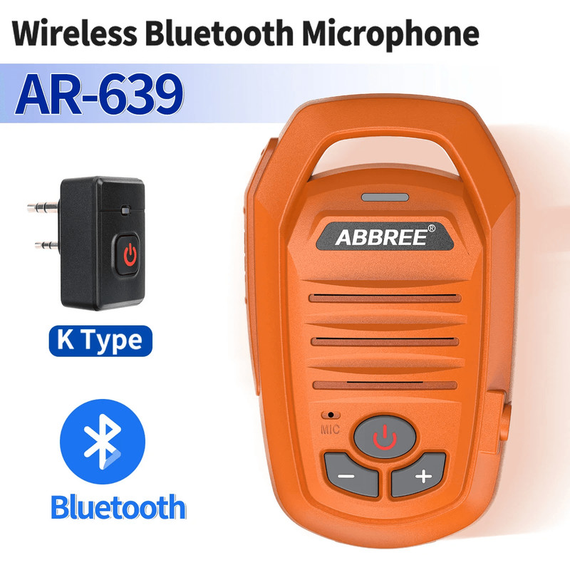 Wireless Bluetooth Walkie Talkie Speaker Mic  Handheld High Power TypeC Microphone 12