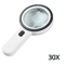 30X Illuminated Magnifying Glass With 12 LED Lights And Optional Gift Box 6