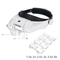 USB Rechargeable LED Glasses Magnifier For Precision Work 2