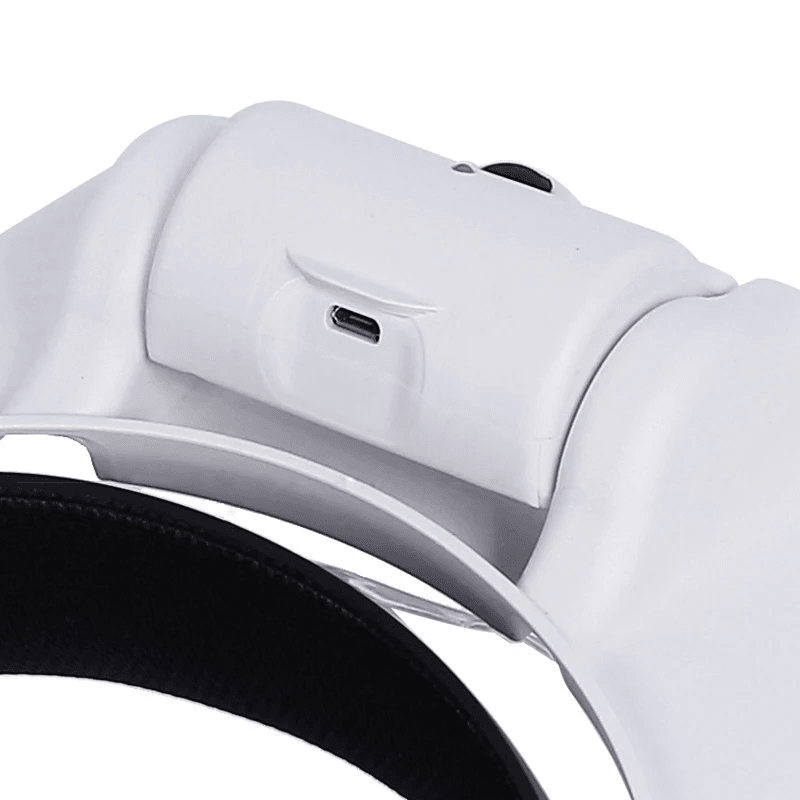 USB Rechargeable LED Glasses Magnifier For Precision Work 3