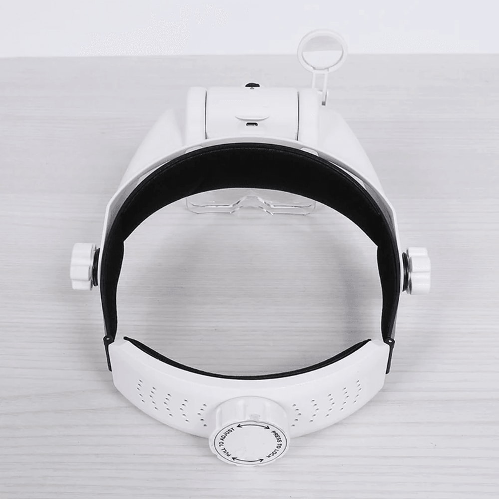 USB Rechargeable LED Glasses Magnifier For Precision Work 4