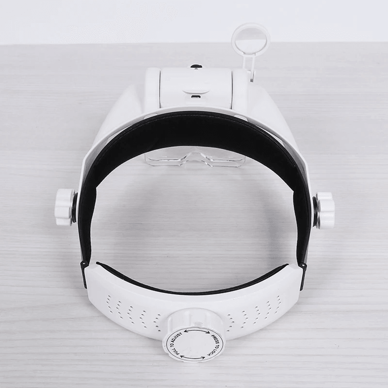 USB Rechargeable LED Glasses Magnifier For Precision Work 4