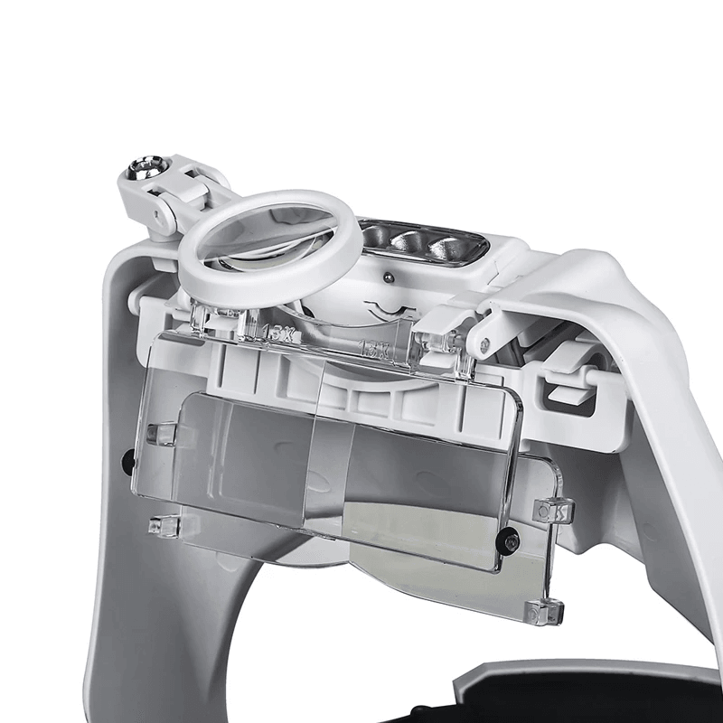 USB Rechargeable LED Glasses Magnifier For Precision Work 5