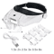 USB Rechargeable LED Glasses Magnifier For Precision Work 6