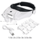 USB Rechargeable LED Glasses Magnifier For Precision Work 6