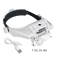 USB Rechargeable LED Glasses Magnifier For Precision Work 7