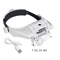 USB Rechargeable LED Glasses Magnifier For Precision Work 7