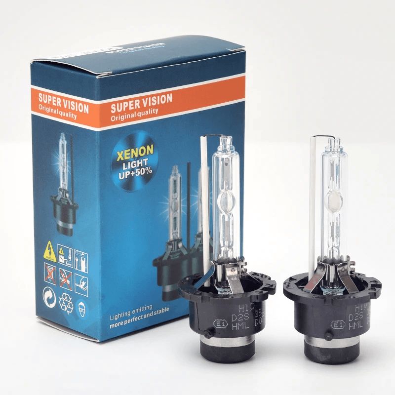2pcs Xenon HID Headlight Bulbs With Metal Base  4300K 6000K 8000K D2S D2R D4S 0