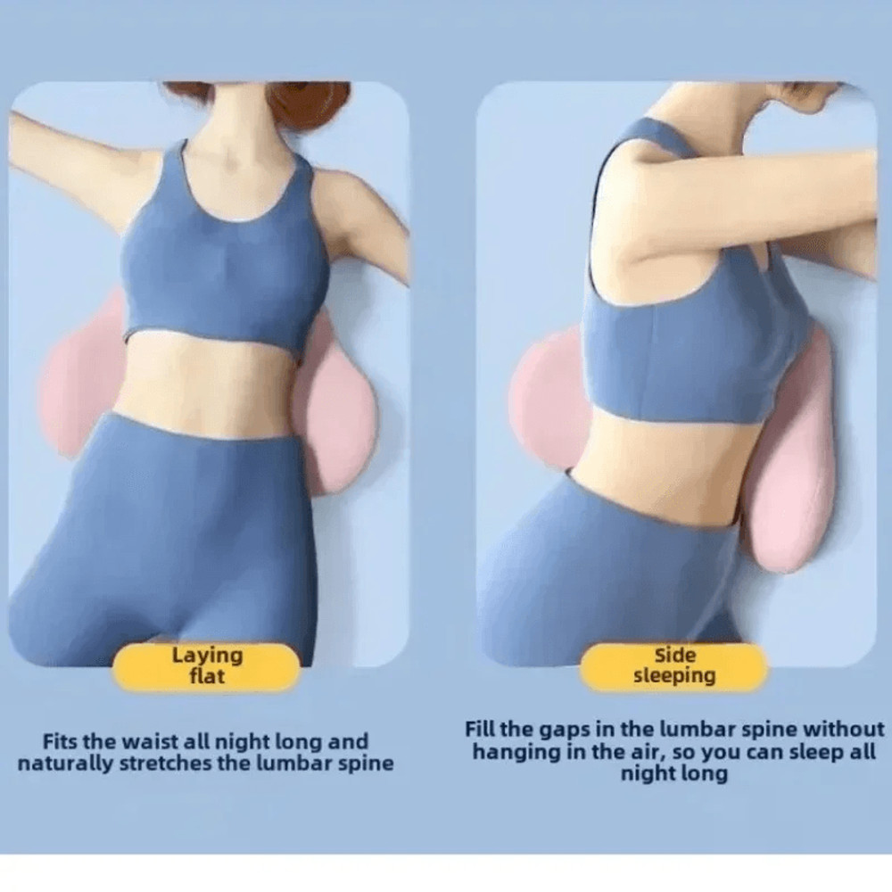 Ergonomic Lumbar Support Pillow For Sleeping  Soft Memory Foam Back Cushion 3