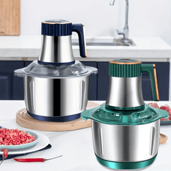 electric meat grinder and food processor 5l stainless steel kitchen chopper