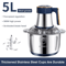 Electric Meat Grinder And Food Processor 5L Stainless Steel Kitchen Chopper 2