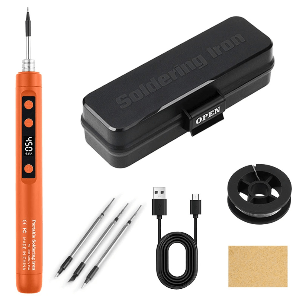 Mini USB Soldering Iron With Adjustable Temperature And Rechargeable Battery 15