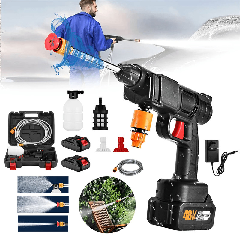 Portable HighPressure Car Washer With Rechargeable Lithium Battery 1