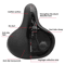 Comfort Bike Saddle With Shock Absorption And Safety Warning 1