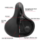 Comfort Bike Saddle With Shock Absorption And Safety Warning 1