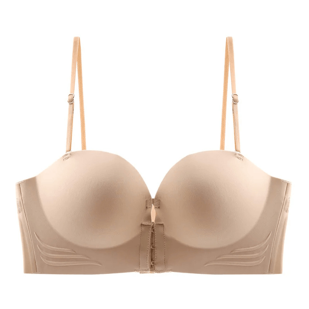 Seamless Strapless Push Up Bra With Front Closure 7