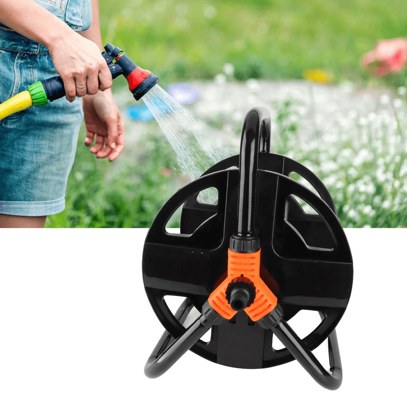 DIY Hose Reel Water Pipe Storage Rack 5