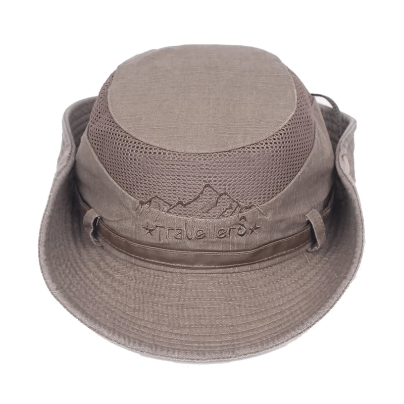 Mens Breathable Outdoor Mesh Bucket Hat For Summer Hiking And Sun Protection 1