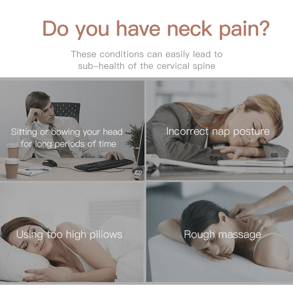Electric Neck Massager With Heat Vibration And Air Compression For Cervical Pain Relief 1