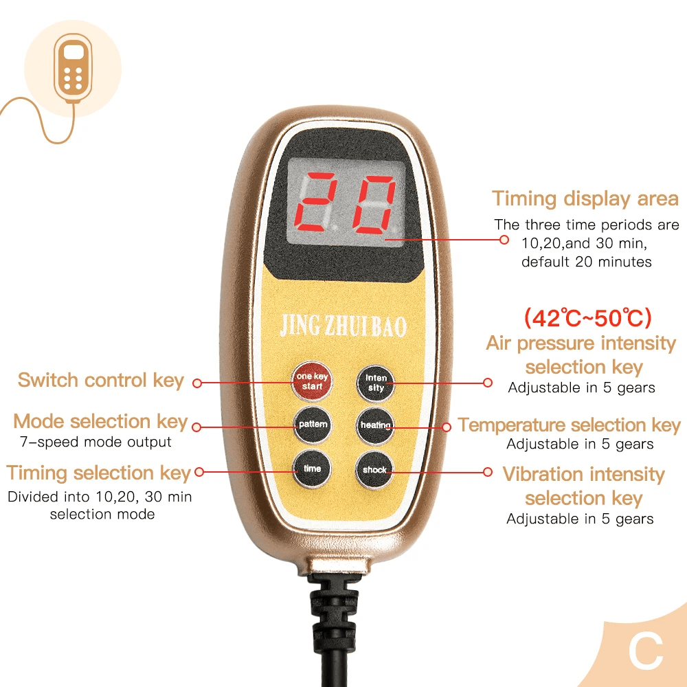 Electric Neck Massager With Heat Vibration And Air Compression For Cervical Pain Relief 5