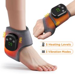 electric heat and vibration brace for wrist and ankle