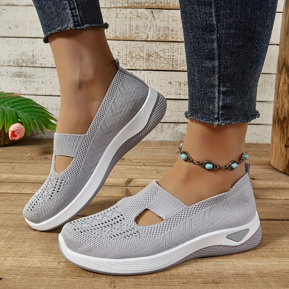Womens Breathable Mesh Walking Shoes With Lightweight PVC Sole 7