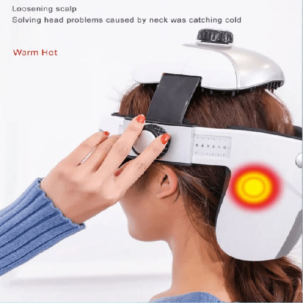 Wireless Head And Eye Massager Helmet With Heat And Air Pressure 2