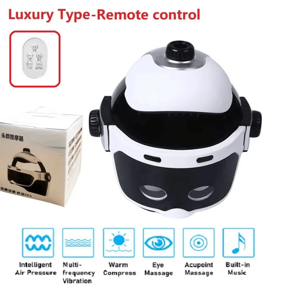 Wireless Head And Eye Massager Helmet With Heat And Air Pressure 7