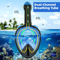 Full Face Snorkel Mask With Wide View And Camera Mount 2