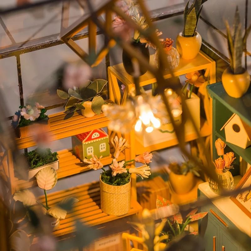 Mini Doll House Kit DIY Flower House 2