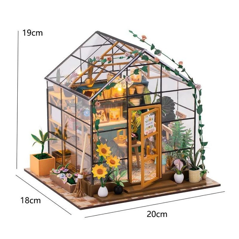 Mini Doll House Kit DIY Flower House 5