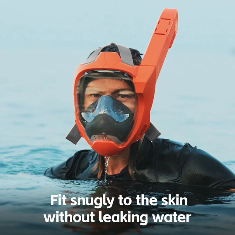 Snorkel Mask Full Face With Dry Breathing System And Panoramic View 0
