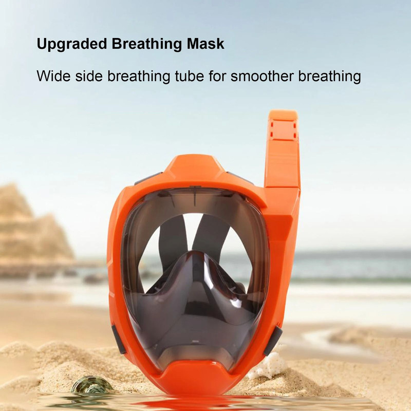 Snorkel Mask Full Face With Dry Breathing System And Panoramic View 4