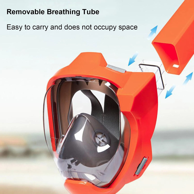 Snorkel Mask Full Face With Dry Breathing System And Panoramic View 5