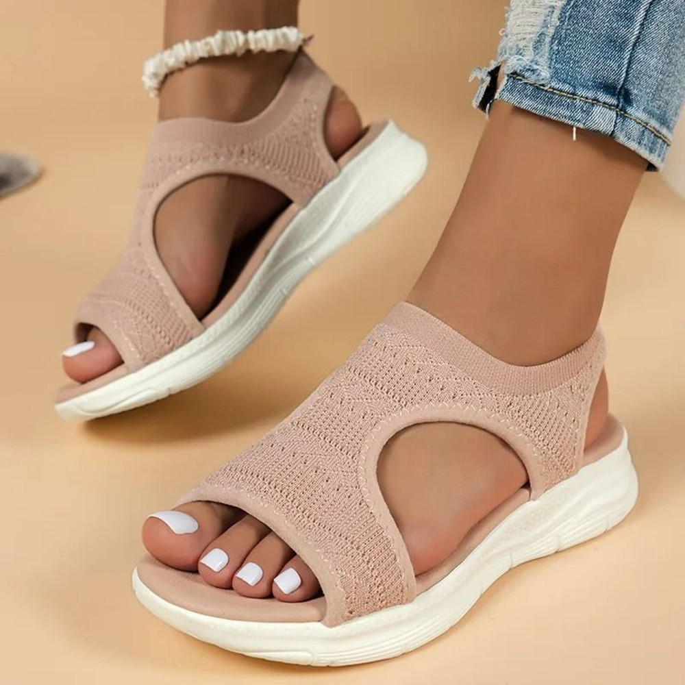 Mesh Platform Wedge Sandals For Women 9