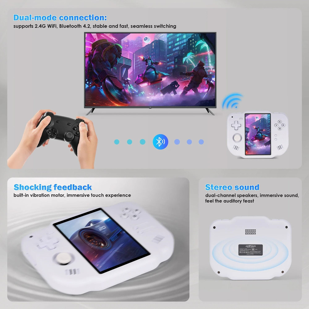 4 Inch Touchscreen Portable Android Gaming Console With WiFi And Bluetooth 4
