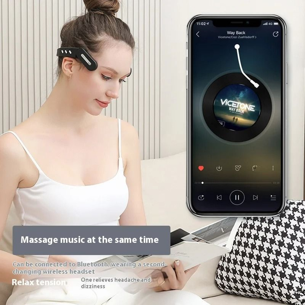 Head Temple Massager For Sleep Relief And Headache Therapy 4