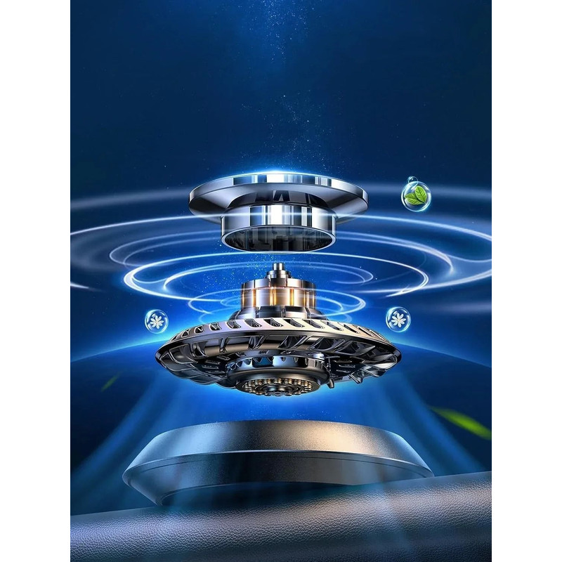 Solar Powered Car Air Freshener With Rotating Diffuser 3