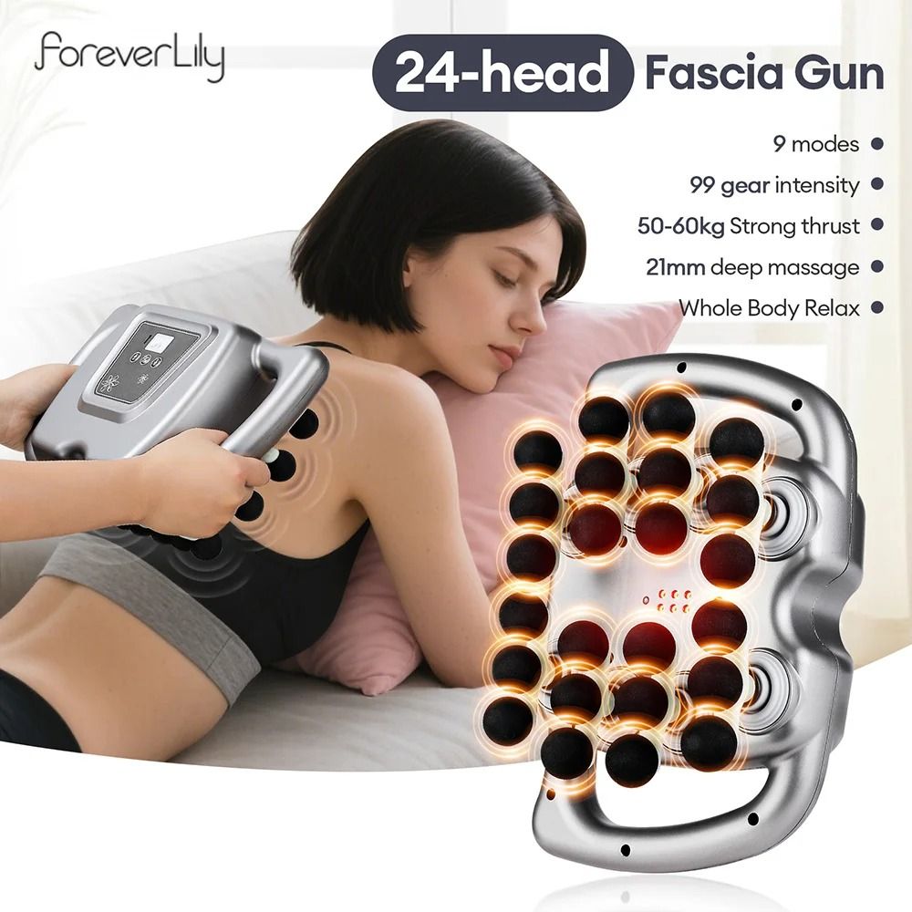 24Head Massage Gun With 99 Speed Levels For Deep Muscle Therapy 0