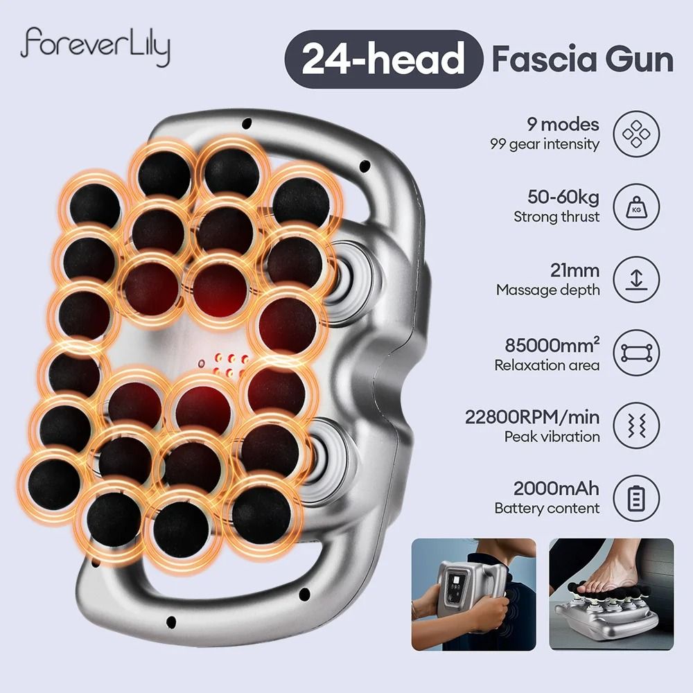 24Head Massage Gun With 99 Speed Levels For Deep Muscle Therapy 1