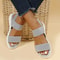 Womens Knit SlipOn Wedge Sandals Lightweight Elastic Comfy For Summer 3