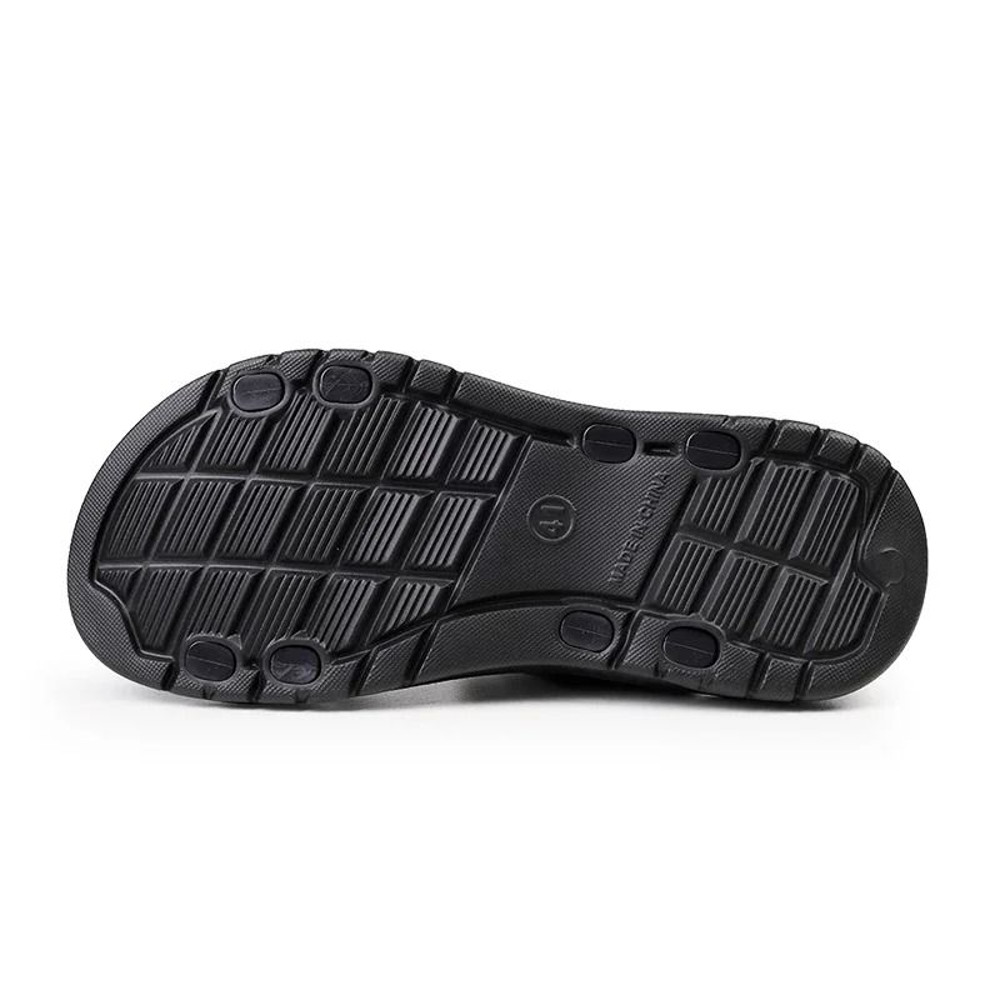 Mens Outdoor NonSlip Summer Sandals With Breathable PU Leather Design 5