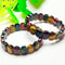 Natural Tiger Eye Stone Square Beads Bangle For Healing And Feng Shui 5