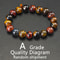 Natural Tiger Eye Stone Square Beads Bangle For Healing And Feng Shui 6