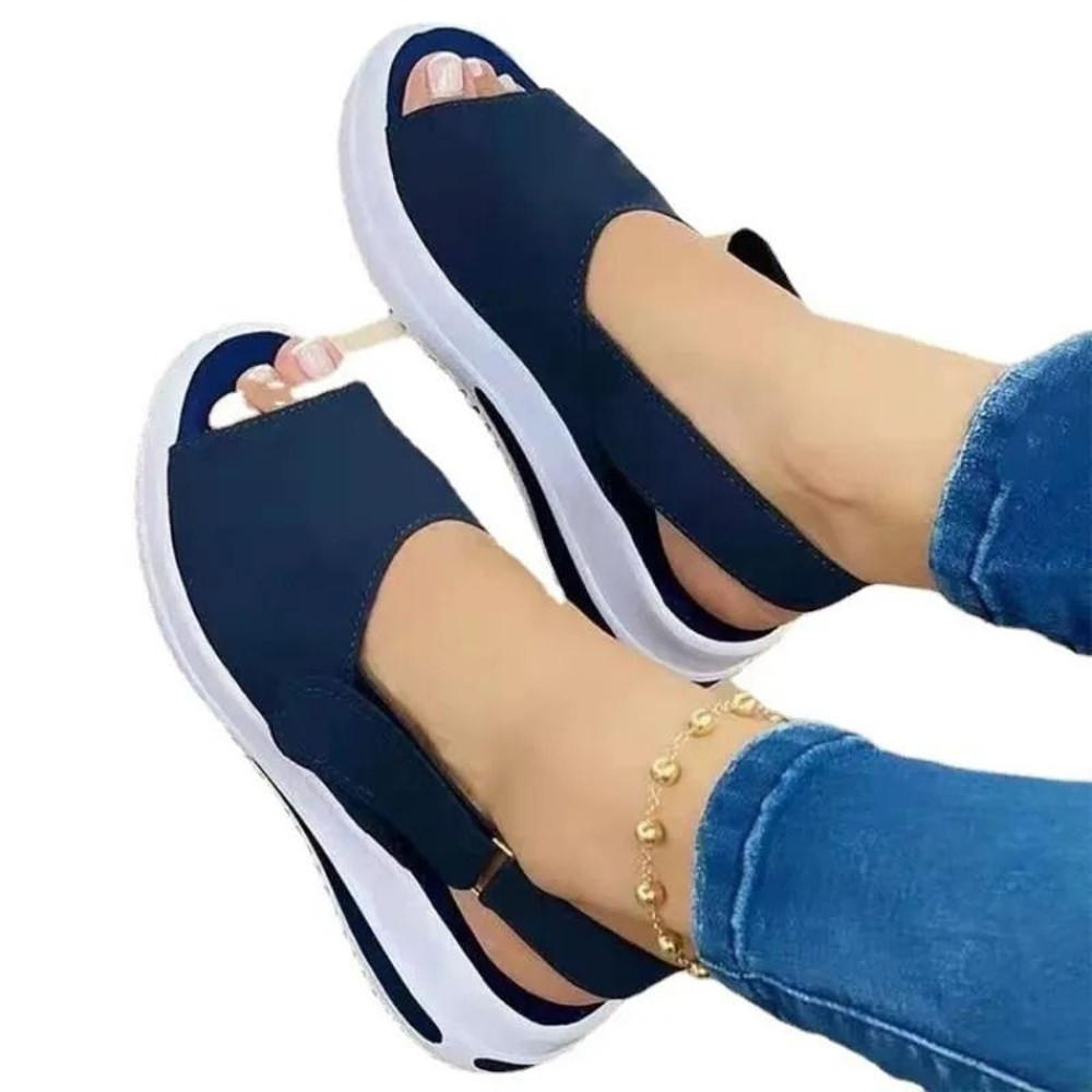 Womens Lightweight Peep Toe Summer Sandals With NonSlip Sole 4