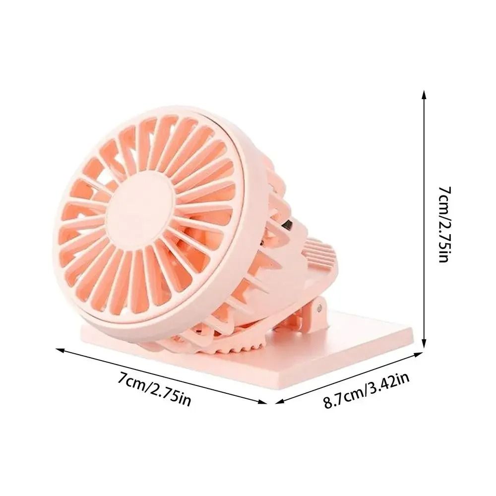 Solar ClipOn Mini Fan With USB Rechargeable Battery For Outdoor Cooling 7